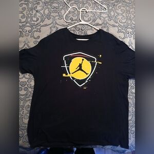 Black T-Shirt with Yellow Graphic
